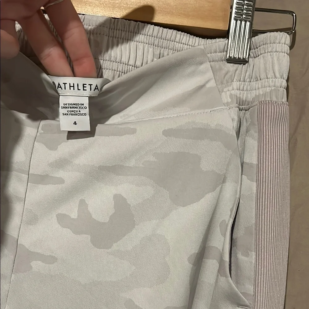 Athleta White Camo Track Pants - Picture 3 of 3